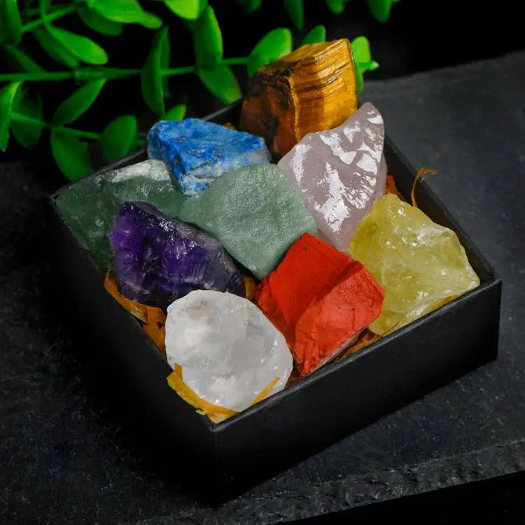 Raw Crystal Set · Energy Discovery Box - Begonia L