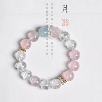 Designed Crystal Jewelry Begonia L