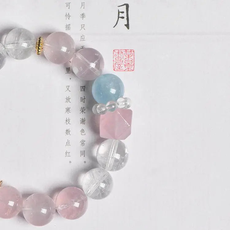 Designed Crystal Jewelry Begonia L