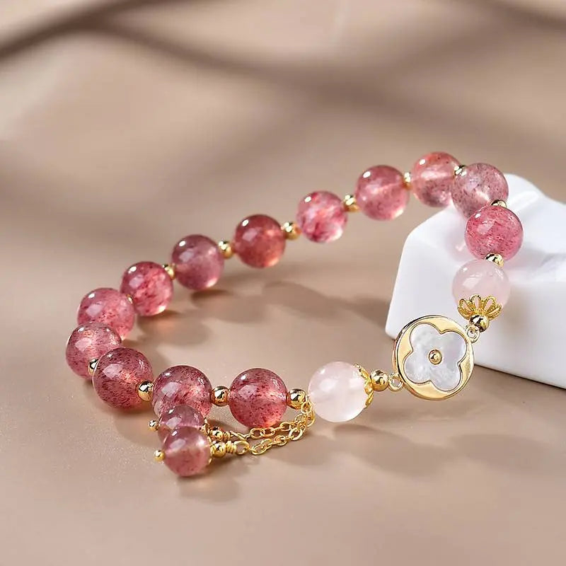 Designed Crystal Jewelry Begonia L