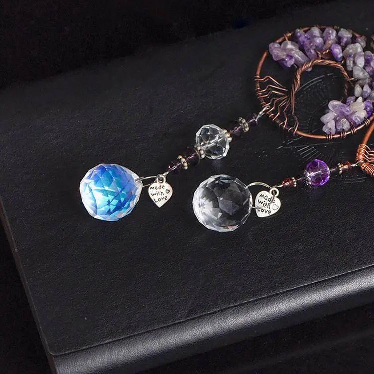 Tree of Life Crystal Chip Sun Catcher - Begonia L