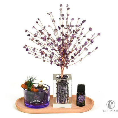 Aromatherapy Crystal Tree Ritual Set - Begonia L