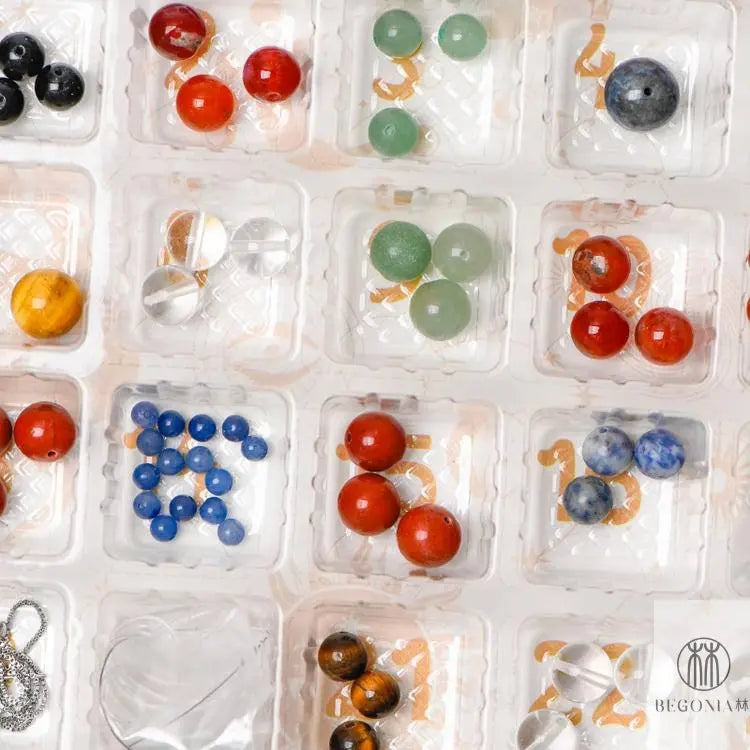 DIY Gemstone Beads - Mystery Box Bracelet Making Kit - Begonia L