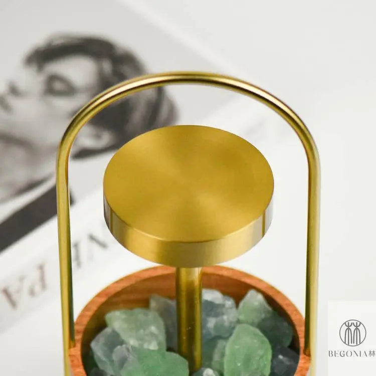 Crystal Lamp - Aromatherapy Glow Bedside Ritual Light - Begonia L