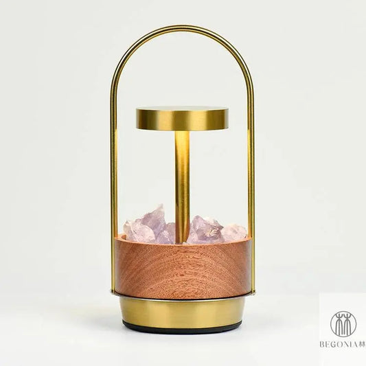 Crystal Lamp - Aromatherapy Glow Bedside Ritual Light - Begonia L
