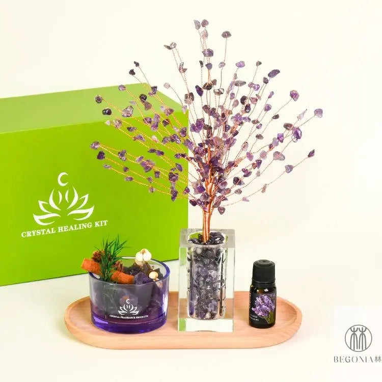 Aromatherapy Crystal Tree Ritual Set - Begonia L