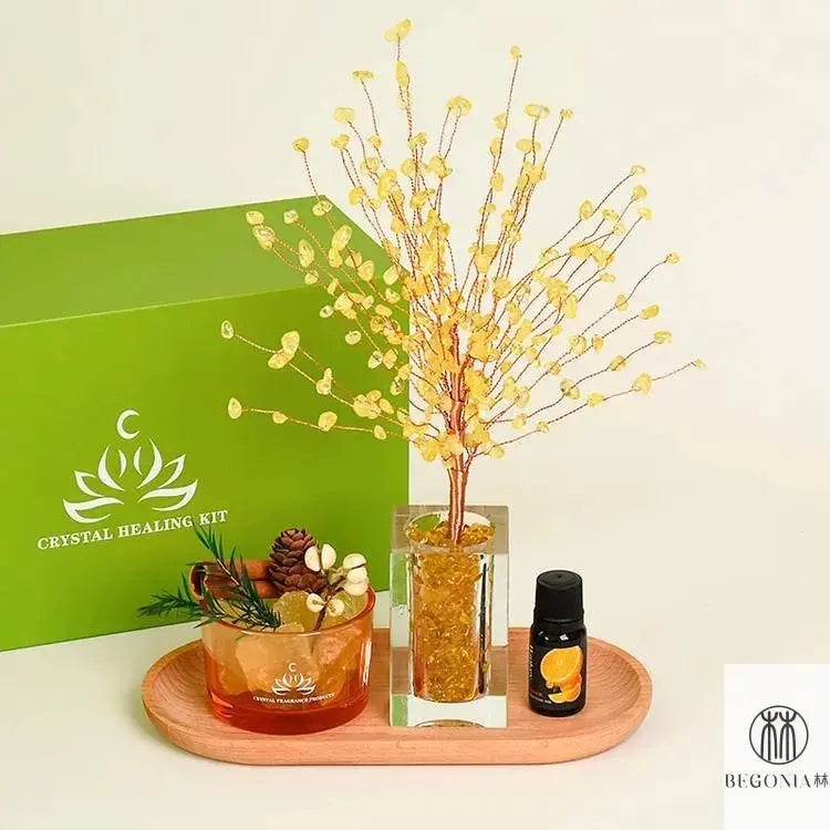 Aromatherapy Crystal Tree Ritual Set - Begonia L