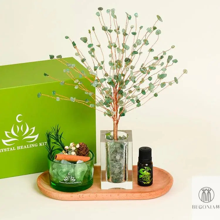 Aromatherapy Crystal Tree Ritual Set - Begonia L